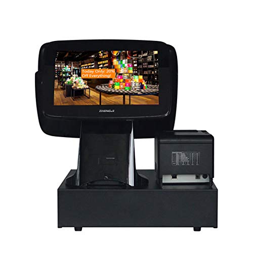 ZHONGJI A3D Point of Sale Touch Screen Cash Register POS System for Businesses Retail Stores,Convenience,Supermarket,Beauty,Clothes Shop