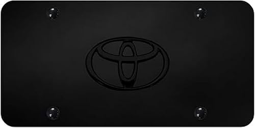 Au-TOMOTIVE GOLD, INC. Logotipo negro con licencia oficial en la placa de matrícula para Toyota (negro)