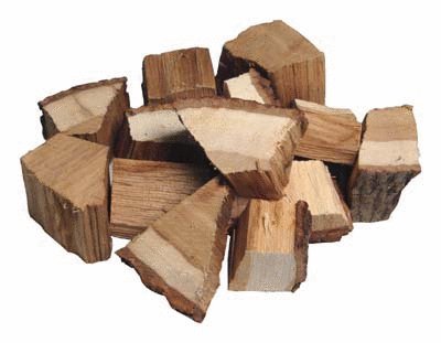 CharcoalStore Hickory Smoking Wood Chunks - Bark (10 Pounds)