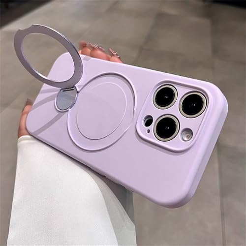 Étui en silicone souple premium avec béquille intégrée pour iPhone 16