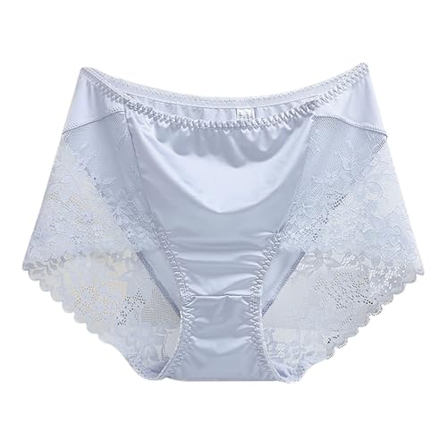 Cocila Bragas Cómodas De Algodón para Mujer Braguitas Encaje Cintura Alta Mujer, Total, Y Cómodas, Uso Diario. Sujetadores Baratos (Light Blue, M) Altas Algodon Cuecas Mulher Braga Postparto