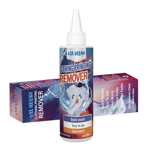CSR DREAM Heat Transfer Vinyl Remover for Fabrics, Powerful Residue...