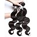 Perstar Hair Brazilian Body Wave with Closure Virgin Remy 3 Bundles with 4