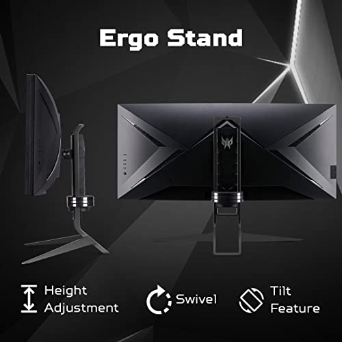 Image of acer Predator X34GS 1900R Ultrawide 21:9 Curved 34 Inch QHD 3440 x 1440 Gaming Monitor | NVIDIA G-SYNC | 180Hz Refresh Rate I DCI-P3 98% I HDR 400 | 2 x DP, 2 x HDMI, USB Type-C