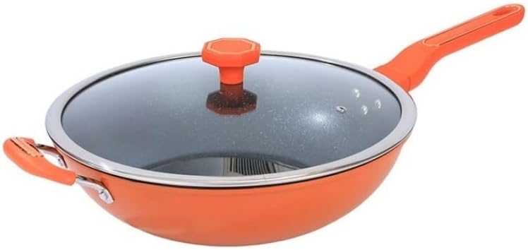 The Hybrid Non-Stick Wok Household Non-stick Cooking Wok General Induction Cooker Gas Stove Iron-cast Pot Family kitchen