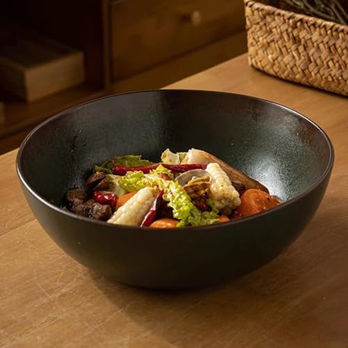 Insalatiera Grande Ciotola di Ceramica Ciotola di Verdure Ristorante Insalatiera Noodle Bowl Stoviglie per la casa Zuppa Ciotola di frutta e verdura
