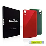 CELL4LESS Back Glass Replacement Compatible w/The iPhone XR Including Wide Camera Hole, Adhesive & Removal Tool (Product RED)