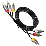 Câbles audio : la tête en forme de lotus unique de ce câble audio assure une transmission stable du signal, ce qui en fait un choix fiable pour connecter votre téléviseur, votre système audio et d’autres appareils, câble dvd