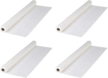 Tablecloth Roll - Disposable Plastic Vinyl 300 FT. Long Table Cover -4 Rolls Per Pack