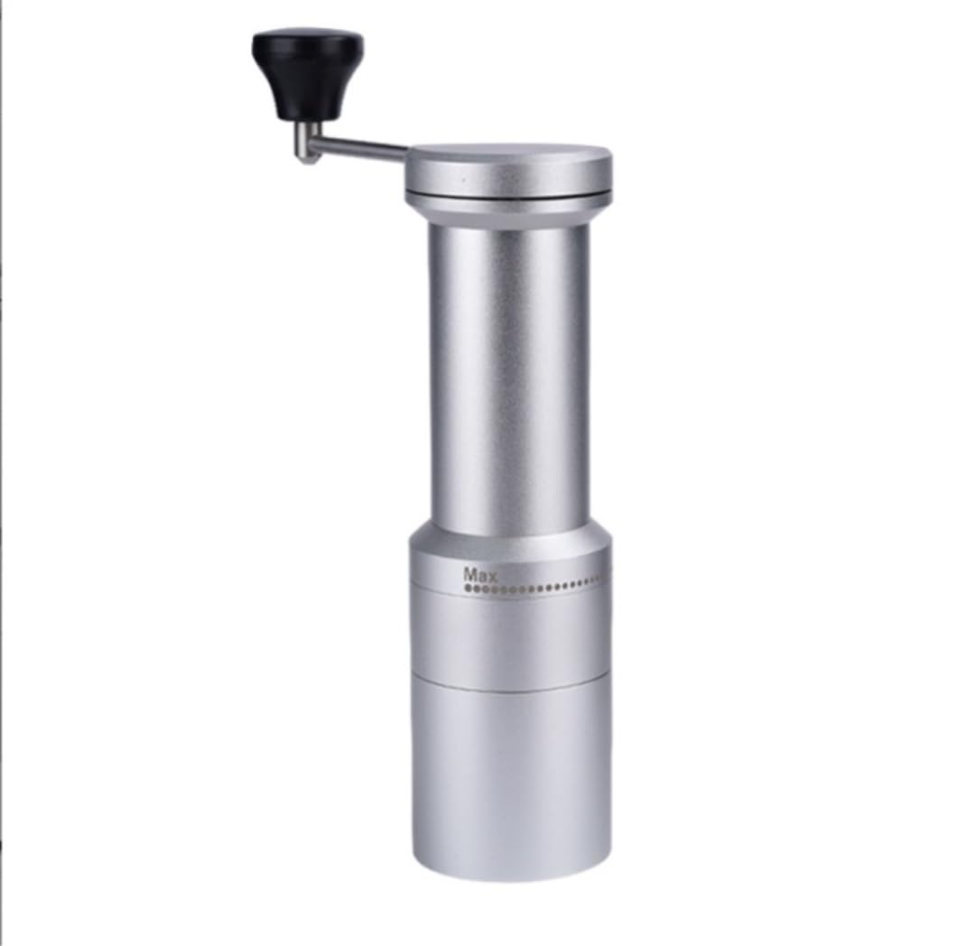 French Press Przenośny młynek ręczny ekspres do kawy użytku domowego mały ziaren ze stopu Dzbanek Kawy(Blue,Silver)