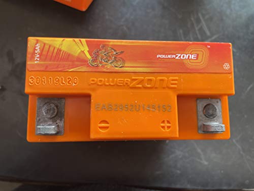 Image of Power Zone 5Lb Two Wheeler Battery, 5 Ah