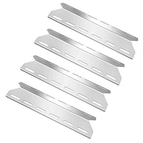 GFTIME 44 x 14cm Universal Edelstahl Brennerabdeckung Ersatz für Enders Monroe (Nicht für Monroe Pro), Jamestown, Mr.Gardener, Nexgrill 720-0033, 720-0335, Perfect Flame, Flammenverteiler 4 Pack Cover