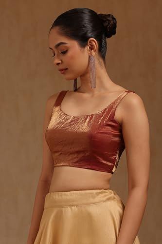 Image of Soch Women's Glass Tissue Sleeveless Blouse