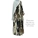 Muslim Prayer Cardigan Fashion Tie-dye Abaya Islamic Light Dress Comfortable Long Robe for Women