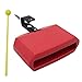 HEALLILY Jam Block Plastic Latin Percussion Block Drum Musical Instrument Kit Noise Maker Drums And Percussion Drum Accessory (Red)