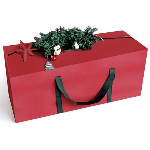 christmas tree bag family christmas tree bags storage 3.2ft waterproof, durable oxford tree bag xmas holiday tree storage with reinforced handles