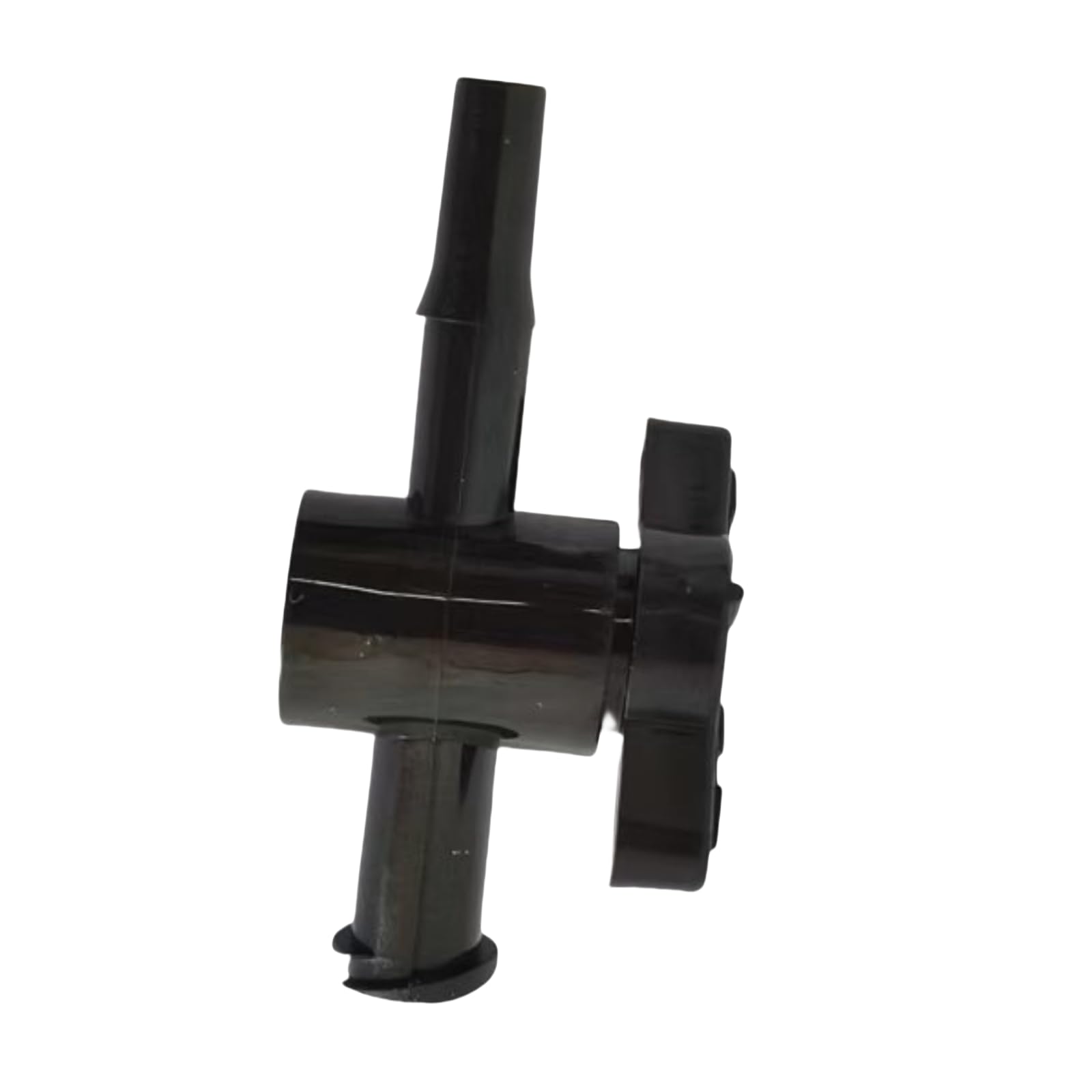 Válvula de llave de paso de 2 vías de 100 piezas-conexiones hembra a púas-llave de paso de plástico duradera for laboratorio,(Black)