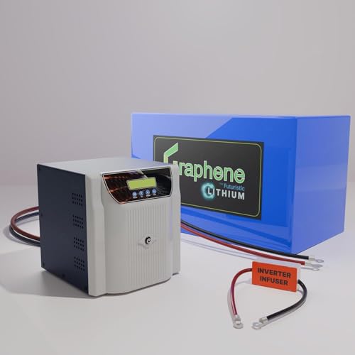 Image of GRAPHENE 12 Volt 200AH Smart Lithium Battery, 1100VA MPPT Pure Sine Wave Solar Hybrid Inverter with Long Life Up to 20 Years, Comes with 5 Years Warranty
