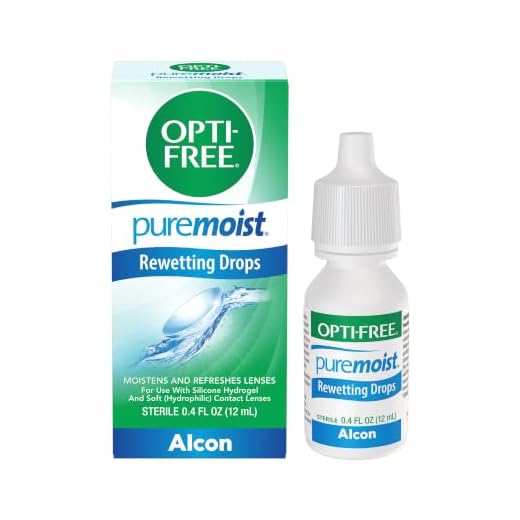 Opti-Free Puremoist Rewetting Drops, 12-mL