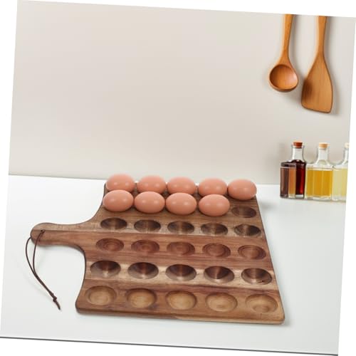 Plateau support diable pour assiette à œufs mimosa avec rangement stable sur comptoir - 5