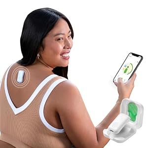 Upright GO 2 Premium | Smart Stick-On Posture Trainer Device with Vibration Feedback – App-Controlled Vibration Alerts When You Slouch – Back Posture Corrector for Women & Men