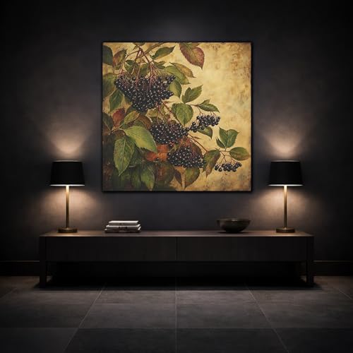Tableau de cuisine baies de sureau pour décorer votre salle à manger