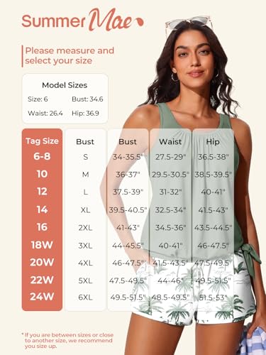 Tankini blouson masquant le ventre Summer Mae avec short protecteur