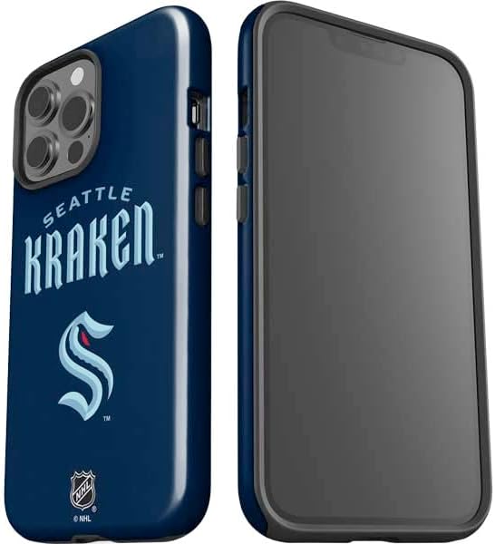 Skinit Impact Phone Case Compatible with iPhone 14 Pro Max - Officially Licensed NHL Seattle Kraken Script Design