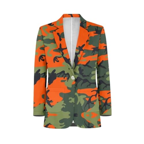 Men's Cozy One Button Suit Long Sleeve Blazer Jackets with Pockets Lightweight Knit Sport Coat for Business,Party4