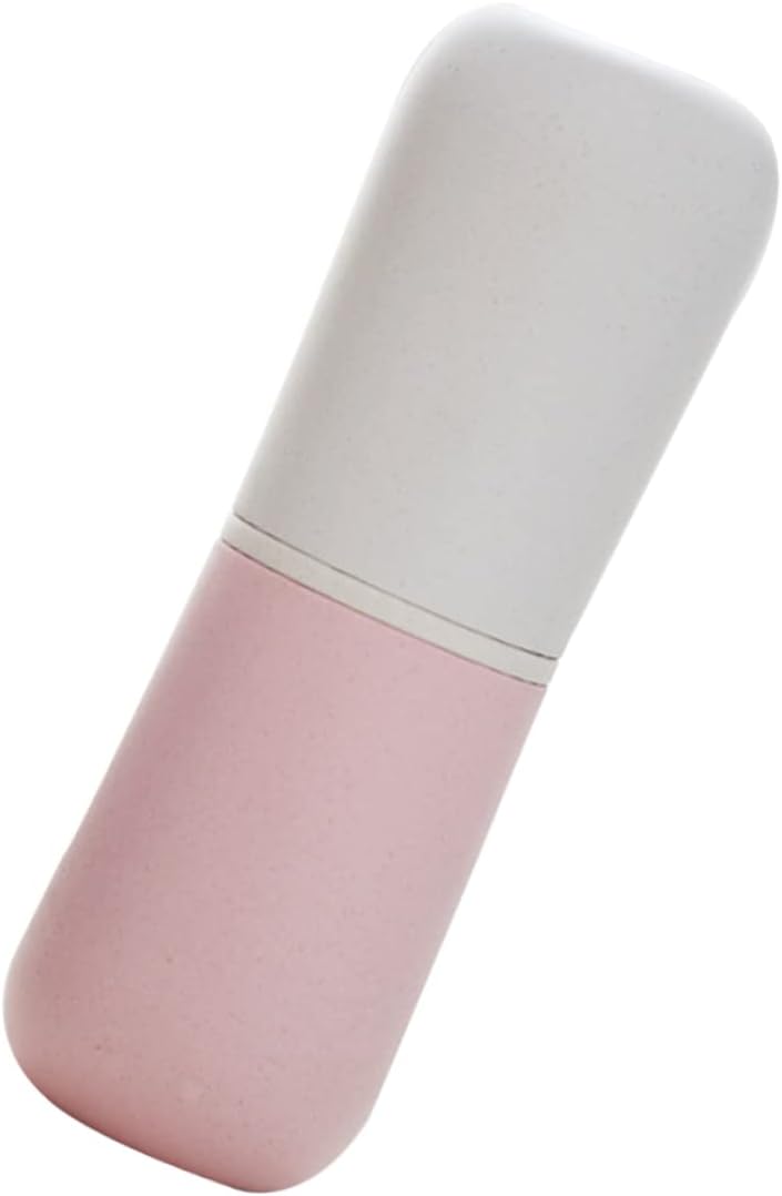 Portable Toothbrush Storage Holder and Mouthwash Cup Compact Travel Case for Toothbrushes and Toothpaste Lightweight Easy to Carry for Family Travel and Outdoor Activities