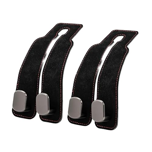 2 PCS Black 17cm (6.7) Car Accessories Hooks for Headrest Universal Headrest Hooks for Car Interior Accessories Multi-Use Car Bag Hooks for Hanging Bags Purses Handbags ... on Auto Backseat