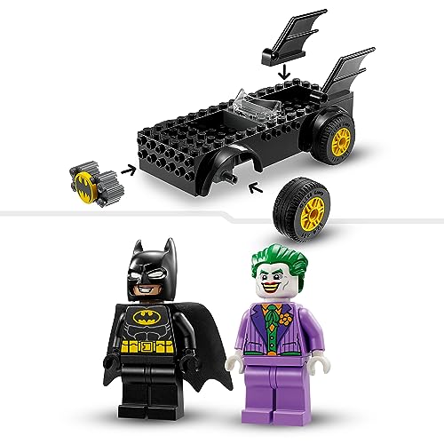 DC Inseguimento sulla Batmobile: Batman vs. The Joker, Starter Set con 2 Minifigure di Supereroi, Giochi per Bambini e Bambine Prescolari dai 4 Anni in Su, Costruzione Veloce e Divertente 76264 - Lego - Immagine 4