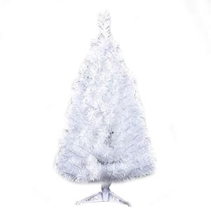 Christmas tree with plastic stand3 feetpvc white  urban country home decor