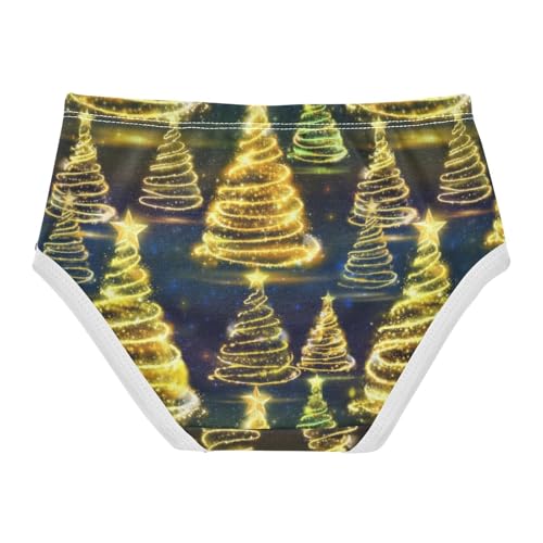 Joisal Elegant Christmas Trees Sparkling Toddlers Underwear Floral 2t Cotton Cute Panties Girl Florals Kids Briefs Undies2