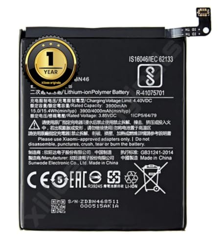 Image of BN46 Battery for Redmi Note 6, Mi Note 8, Mi Y3, Mi 7 Battery with1 Year Warranty** (B56)