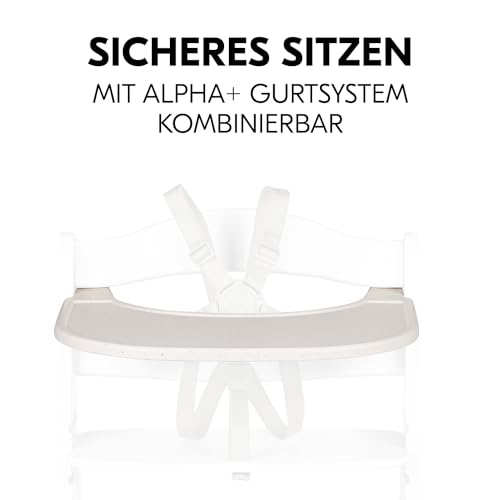 hauck Click Tray, Speckle Beige - Klick Essbrett für Alpha+ & Beta+ Hochstuhl, Werkzeuglose Montage auf Schutzbügel, Pflegeleichtes & GRS Zertifiziertes Kunststoff, für Baby & Kinder 6-36 Monaten