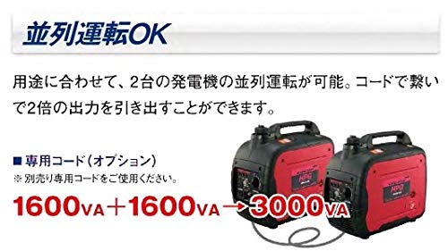 ワキタ MEIHO インバーター発電機 HPG1600i2 の商品画像 5