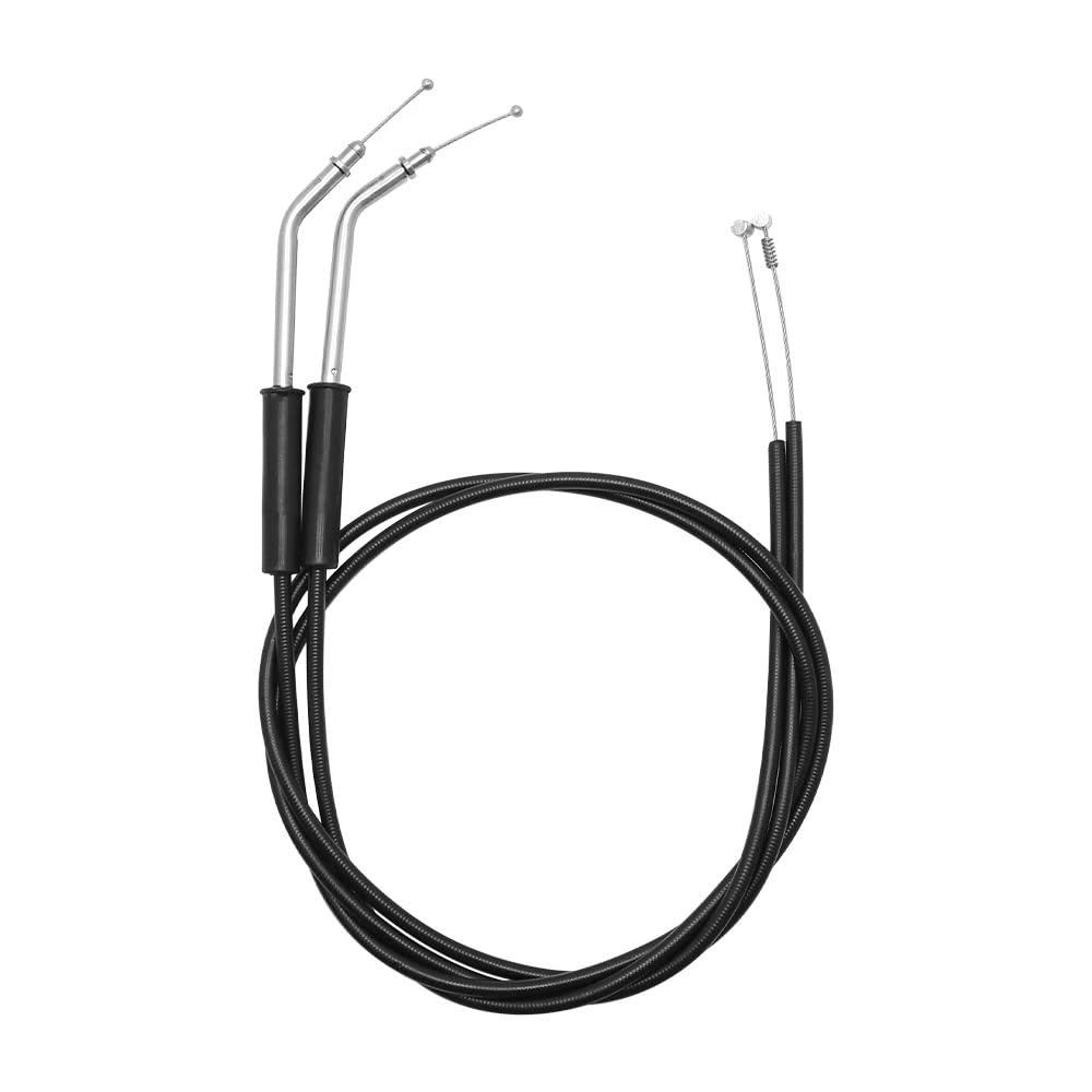 Funda for Cable de Acelerador for Cables Acero Trenzado, Compatible for Harley Sportster XL1200 883 Dyna Road King Electra Glide(Black 110cm)
