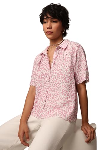Image of ONLY Womens Cotton Regular Fit T-Shirt