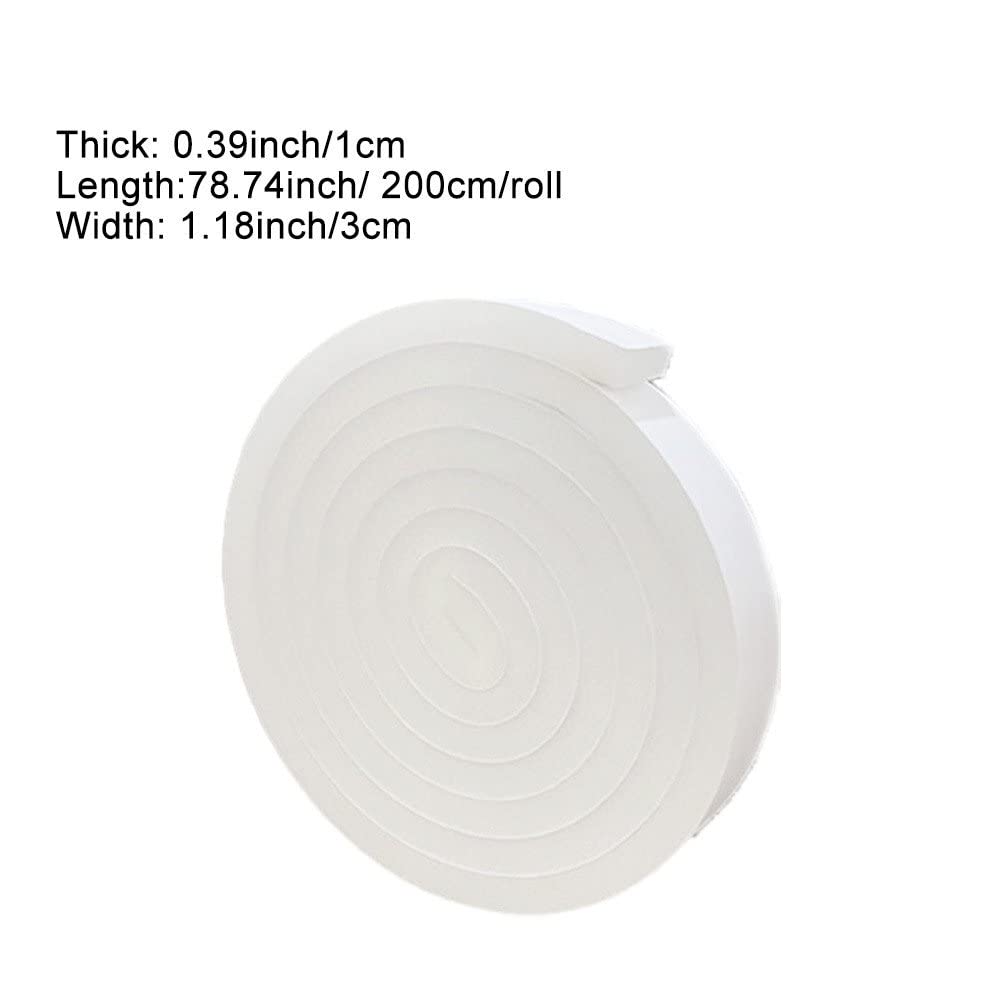 Bande Adhésive en Mousse Éponge PU 2m Anti-Collision Insonorisée Coupe-Froid Portes Fenêtres