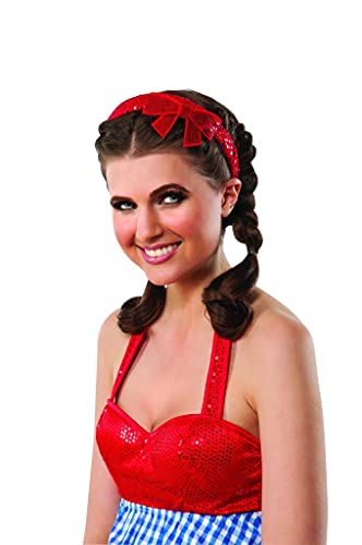 Rubie's Costume CO Women's Wizard Of Oz Dorothy Sequin Bow Headband, Red, One Size