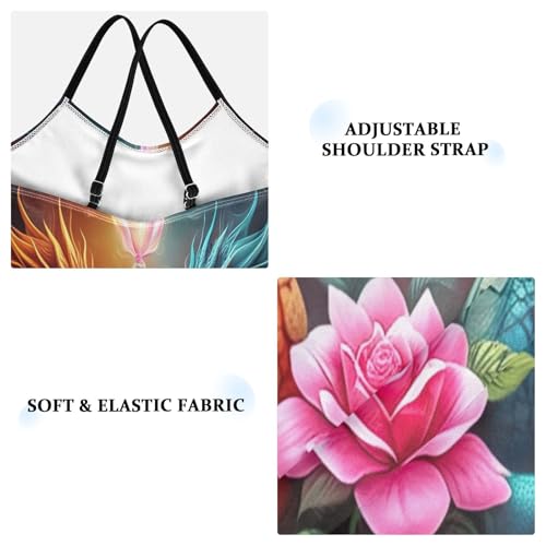 Dragons Red Blue Girls Bathing Suits One Piece, Summer Beach Swimsuit Girls, 3-103