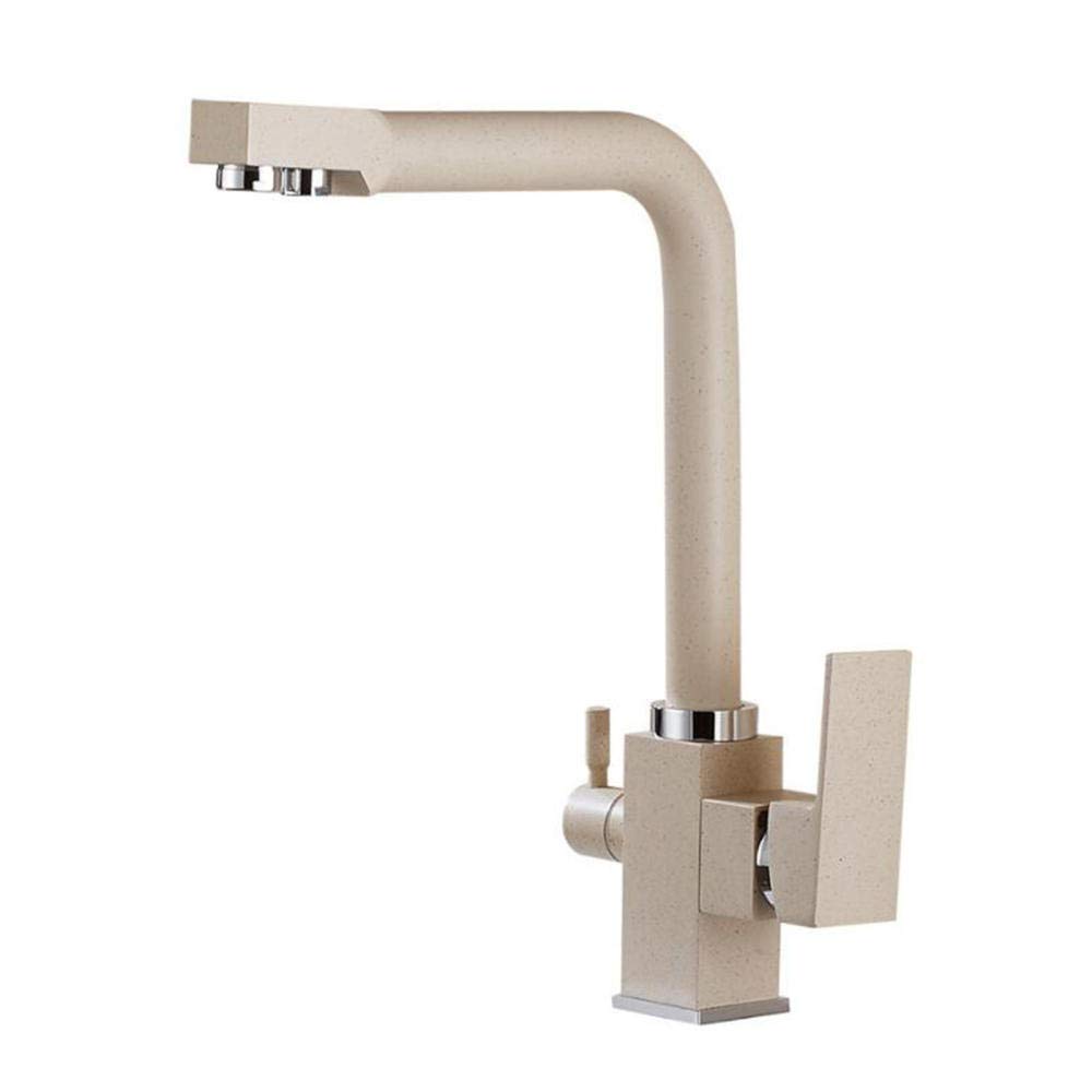 WDSOPK 3 way water filter kitchen tap oatmeal hot and cold filterable purified water 360° rotatable copper kitchen taps