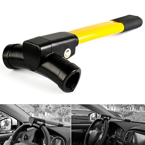 HSXDTK Antifurto Auto Blocca Sterzo Alta Sicurezza per Smart Fortwo Forfour 450 451 453, Blocco Volante Protezione, Dispositivo Antifurto di Bloccaggio Auto