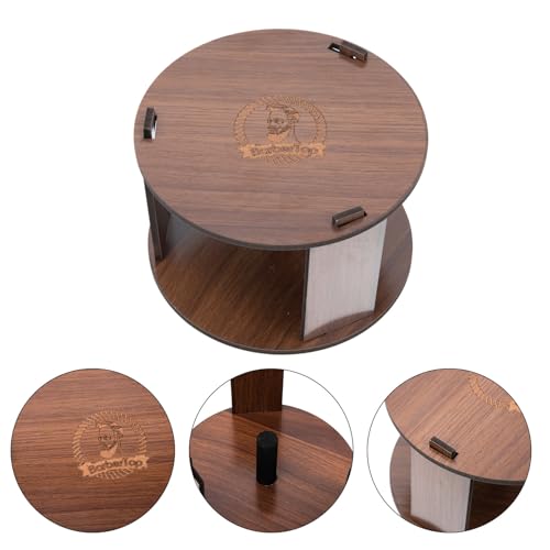 Soporte tiras cuello madera PRETYZOOM ideal para barberías y cortes en casa DIY 7