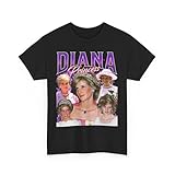 Retro Princess Diana Shirt -Princess Diana Tshirt, Princess Diana Crewneck,Diana Spencer Tee Black