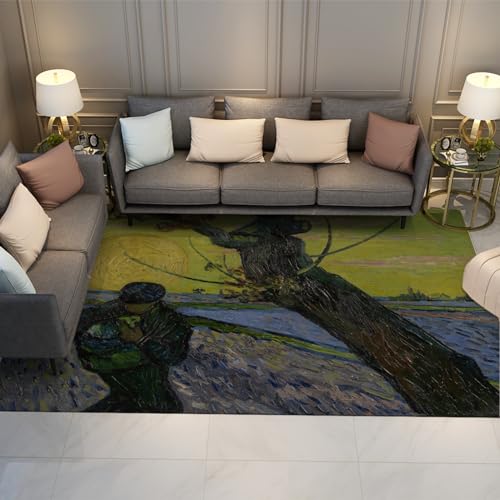 Tapis de salon rectangulaire lavable Le Semeur 150x240cm rétro - 2
