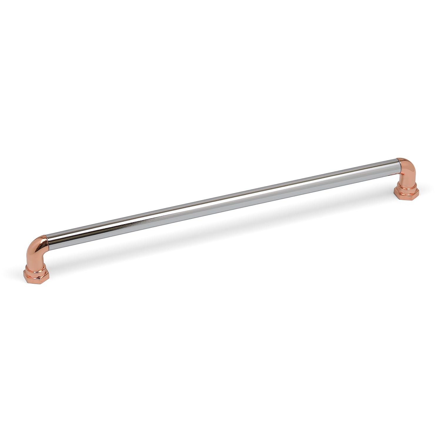 320mm Copper & Chrome Cabinet Handle Rose Gold Silver Cupboard Door Drawer Pull