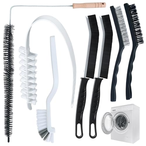 Ucatcher Lot de 7 brosses de nettoyage pour machine à laver, sèche-linge, radiateur, suceur plat pour nettoyage en profondeur du linge, salle de bain, douche...