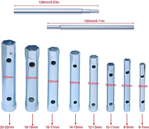 10Pcs Dual-Ended Wrench Socket Plumber Back Nut Tap Spark Plug Spanner Set Extended Spark Plug Wrench 6-22Mm #TOP1